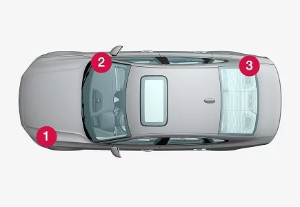 Volvo S90 (2018) - schematy bezpieczników i przekaźników