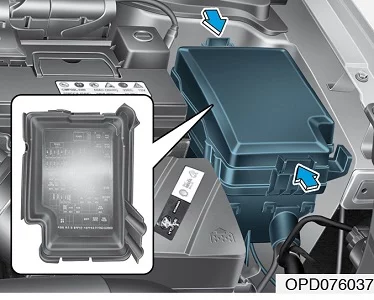 Hyundai i30 PD (2020) - schematy bezpieczników i przekaźników