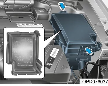 Hyundai i30 PD (2021-2022) - schematy bezpieczników i przekaźników