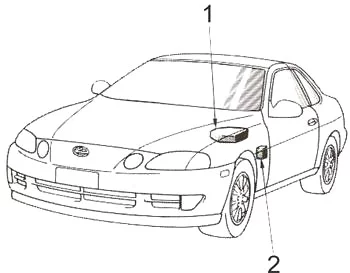 Lexus SC 300, SC 400 (Z30) (1991-2000) - schematy bezpieczników i przekaźników