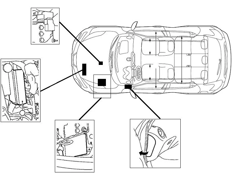 Nissan Juke F15 (2010-2019) - schematy bezpieczników i przekaźników