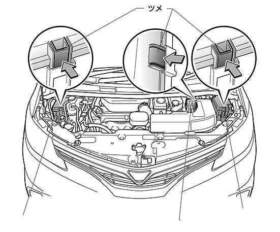 Toyota Estima Previa (2007-2020) - schematy bezpieczników i przekaźników
