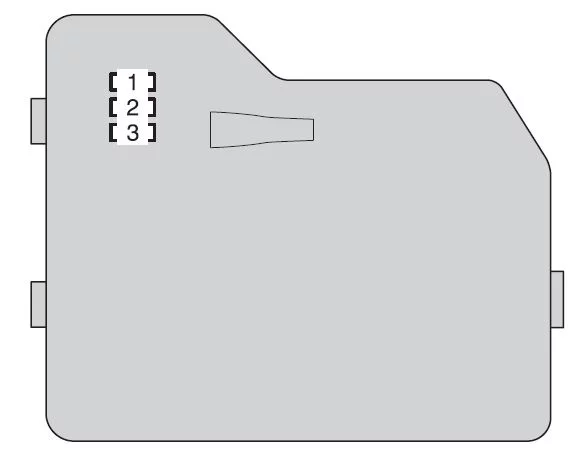 Toyota Highlander XU40 (2008-2010) - schematy bezpieczników i przekaźników