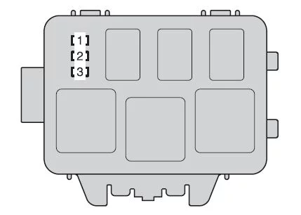 Toyota Highlander XU40 (2011-2013) - schematy bezpieczników i przekaźników