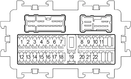 Infiniti FX35, FX45 (2003-2008) - schematy bezpieczników i przekaźników