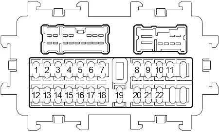 Infiniti M35, M45 (2006-2010) - schematy bezpieczników i przekaźników